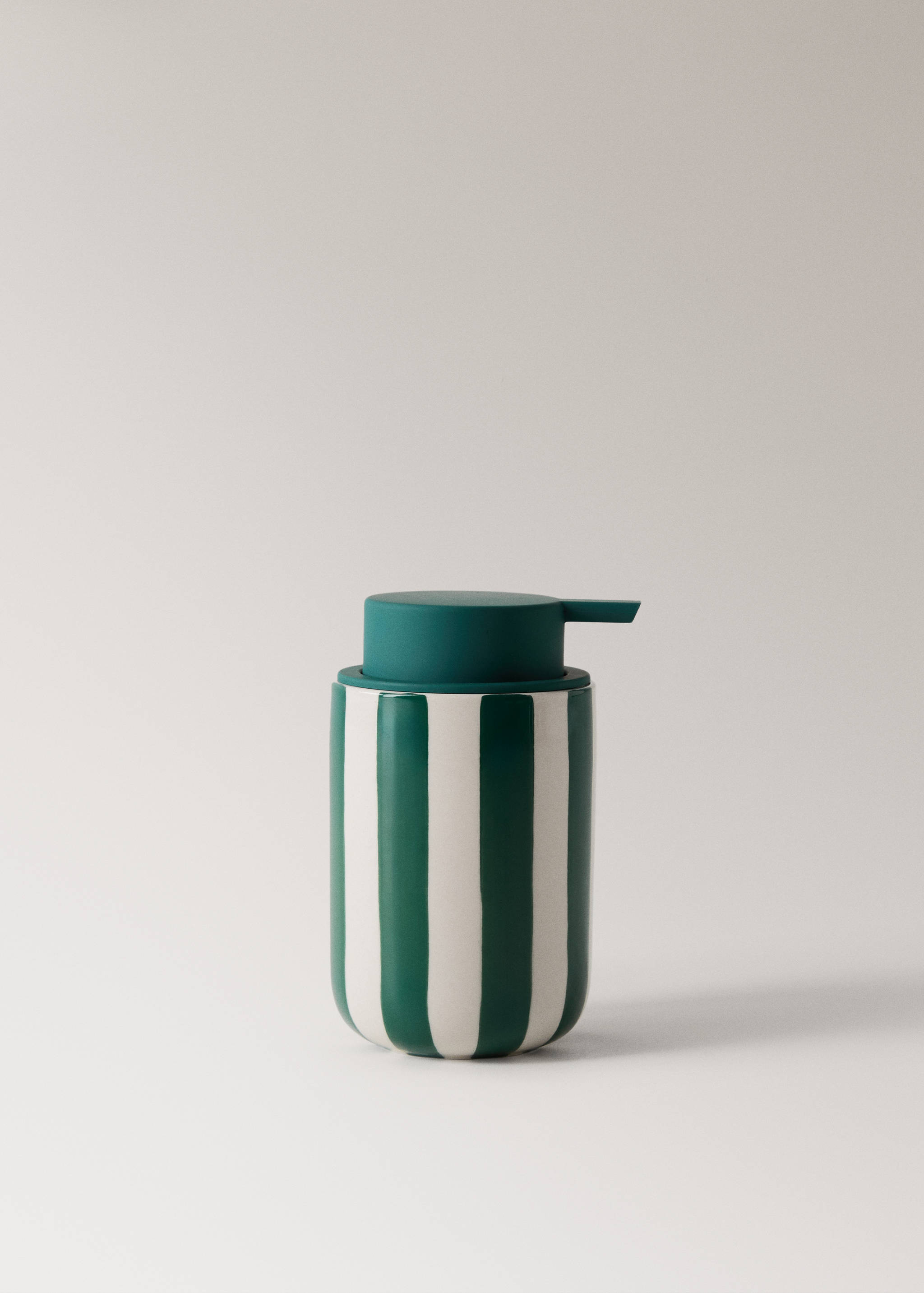 Painted stripe ceramic dispenser - Article without model