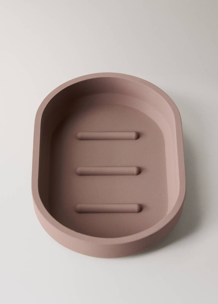 Resin soap dish — Brown