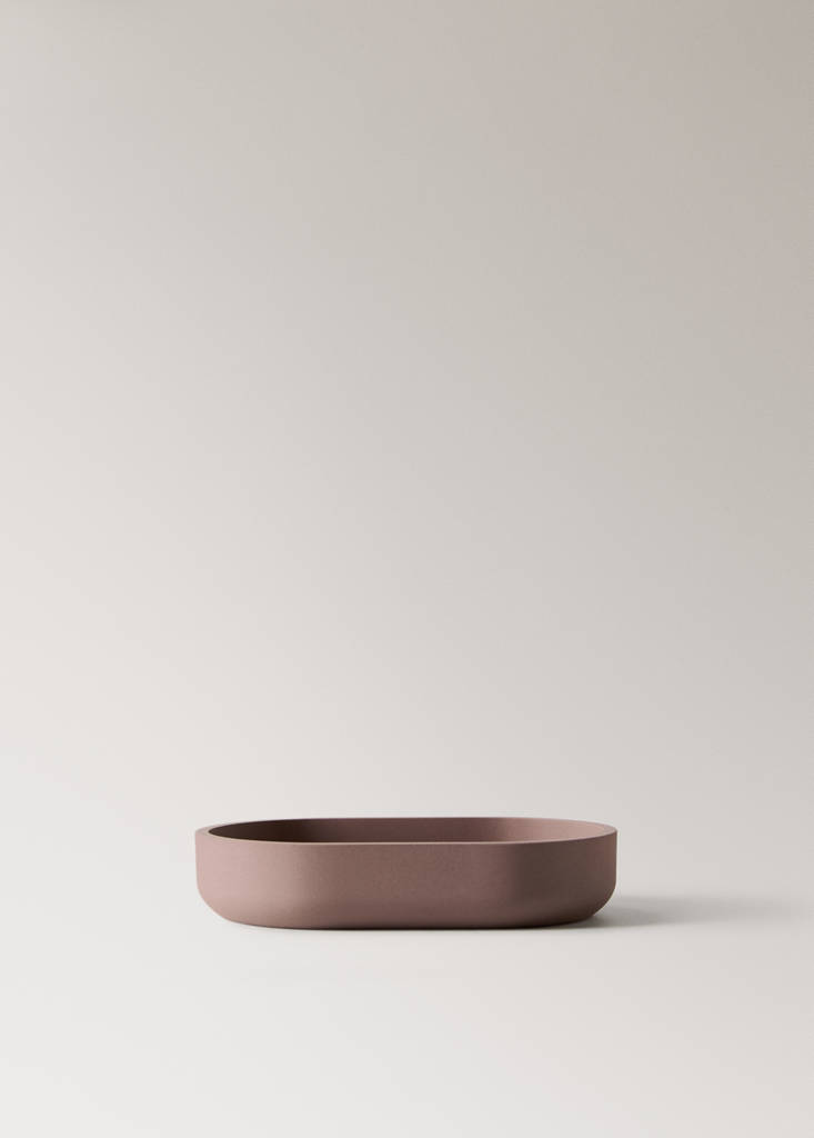 Resin soap dish — Brown