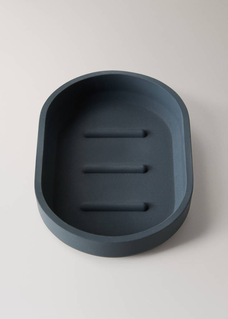 Resin soap dish — Charcoal