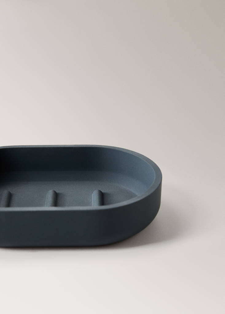Resin soap dish — Charcoal