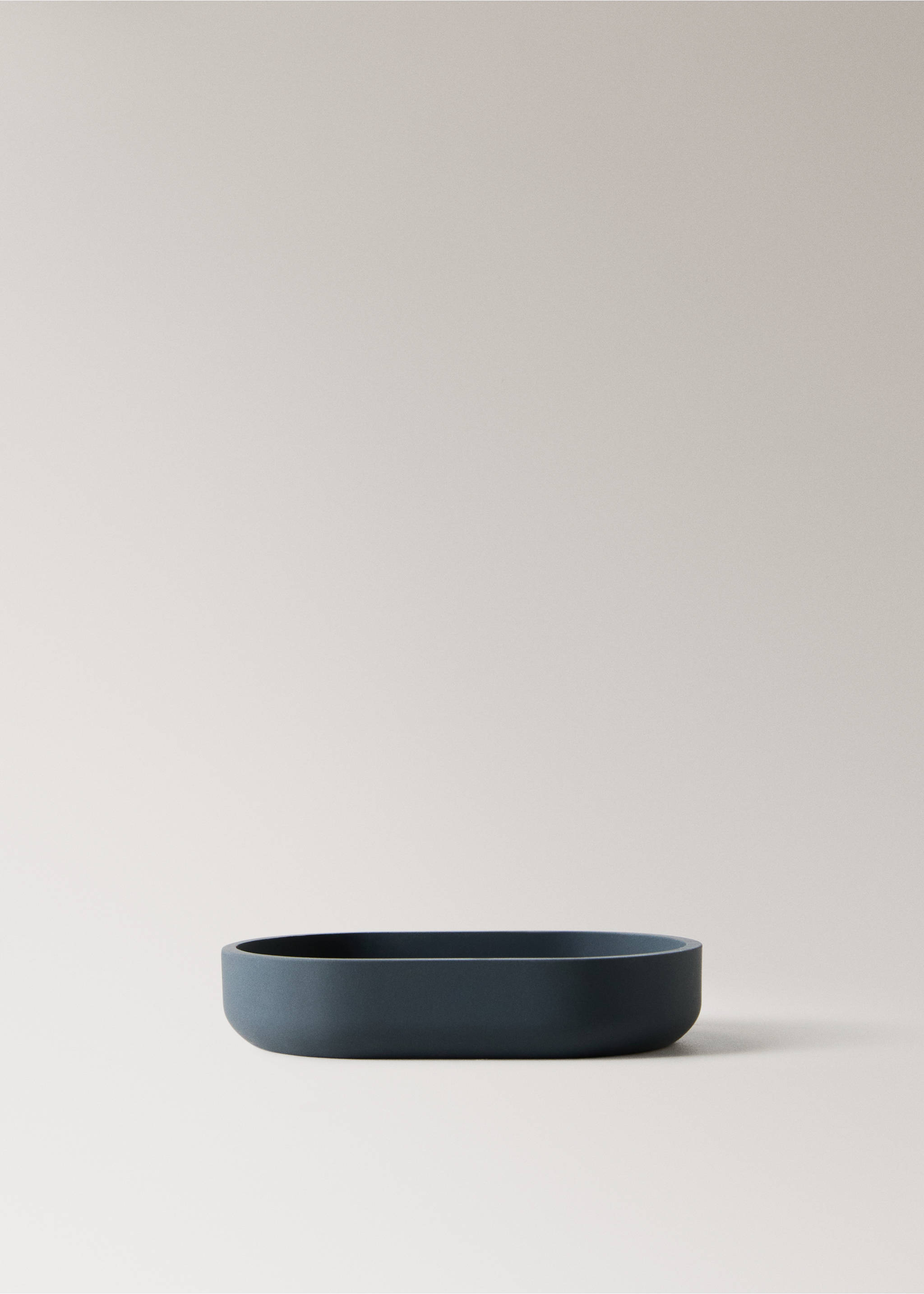 Resin soap dish - Article without model, Charcoal. Ref: 27083282-00.
