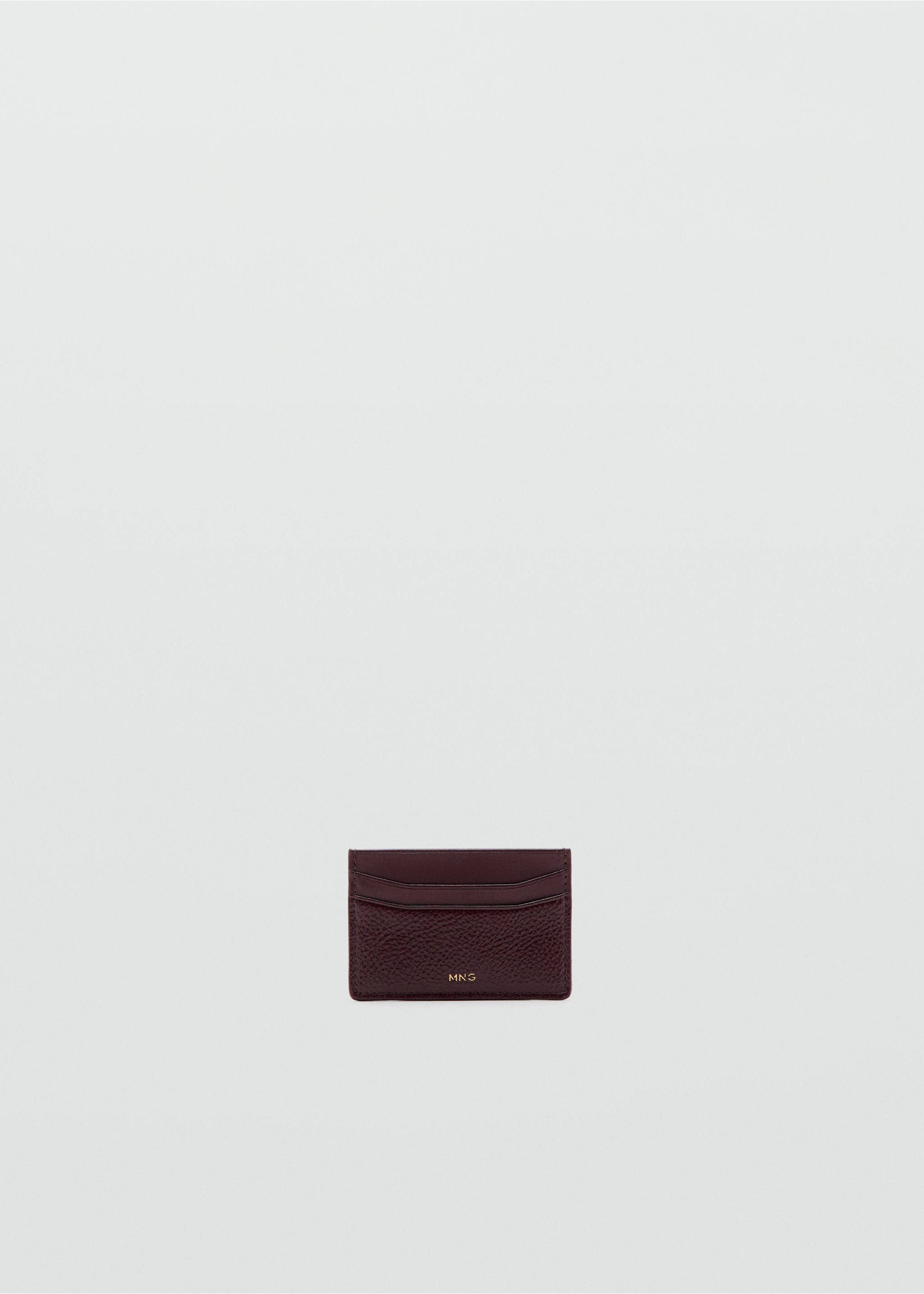 Faux-leather cardholder - Article without model, Burgundy. Ref: 27083287-00.
