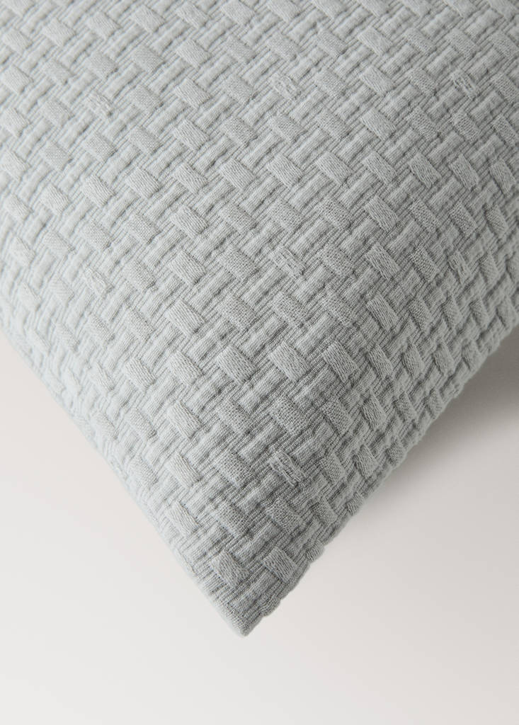 Garment-dyed cotton cushion cover 50x50 cm — Grey