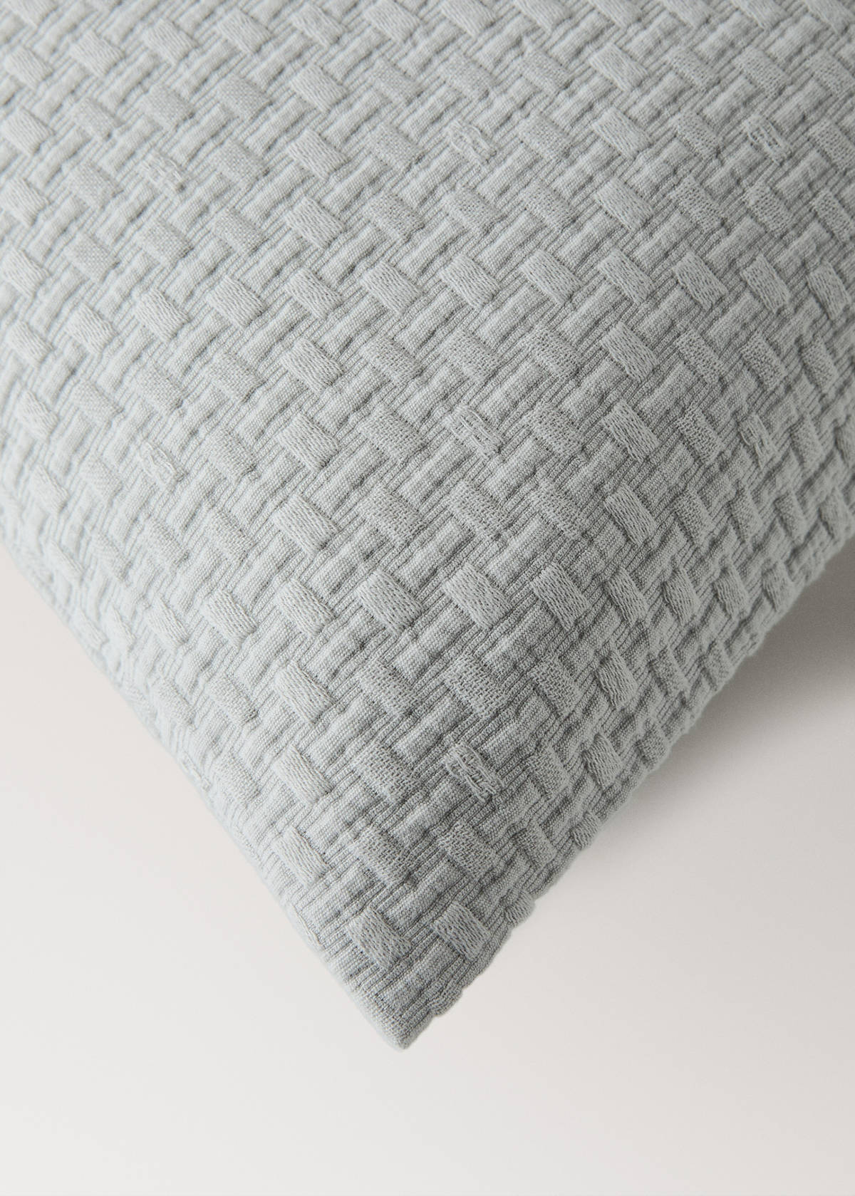 Garment-dyed cotton cushion cover 50x50 cm — Grey