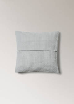 Garment-dyed cotton cushion cover 50x50 cm — Grey 4