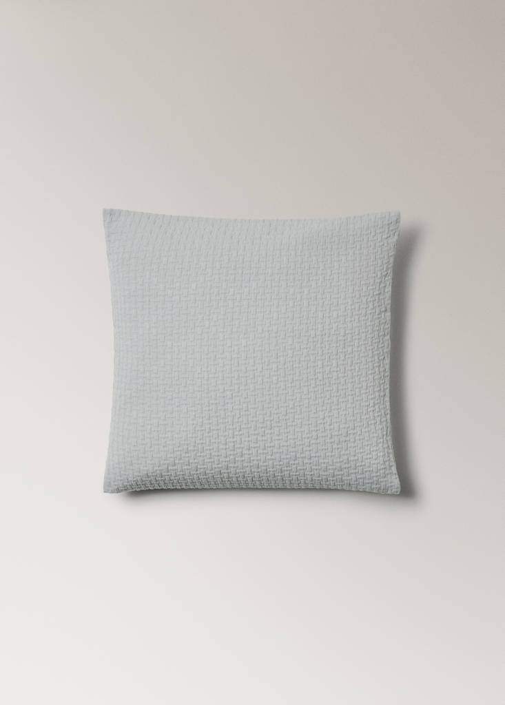 Garment-dyed cotton cushion cover 50x50 cm — Grey