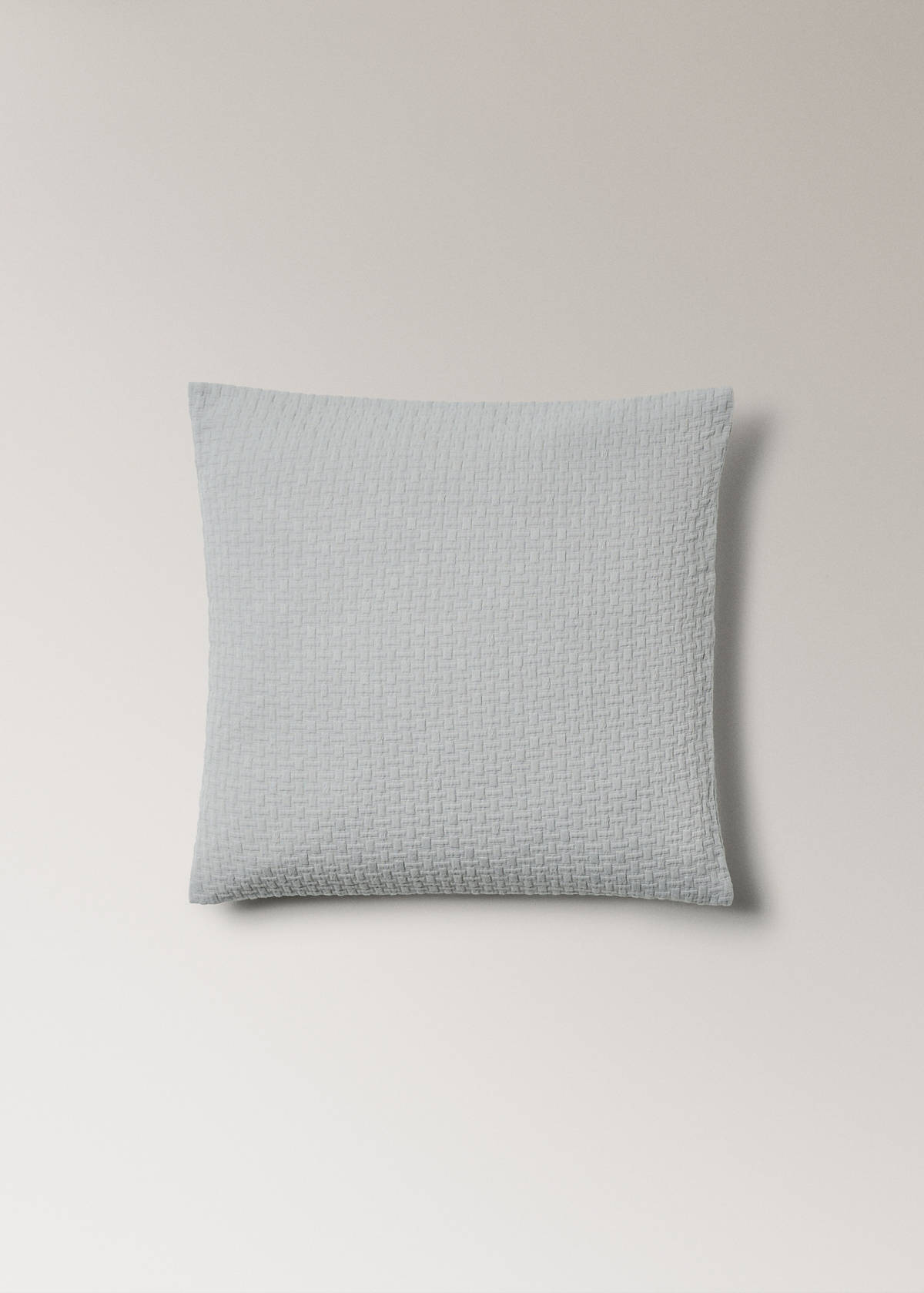 Garment-dyed cotton cushion cover 50x50 cm — Grey