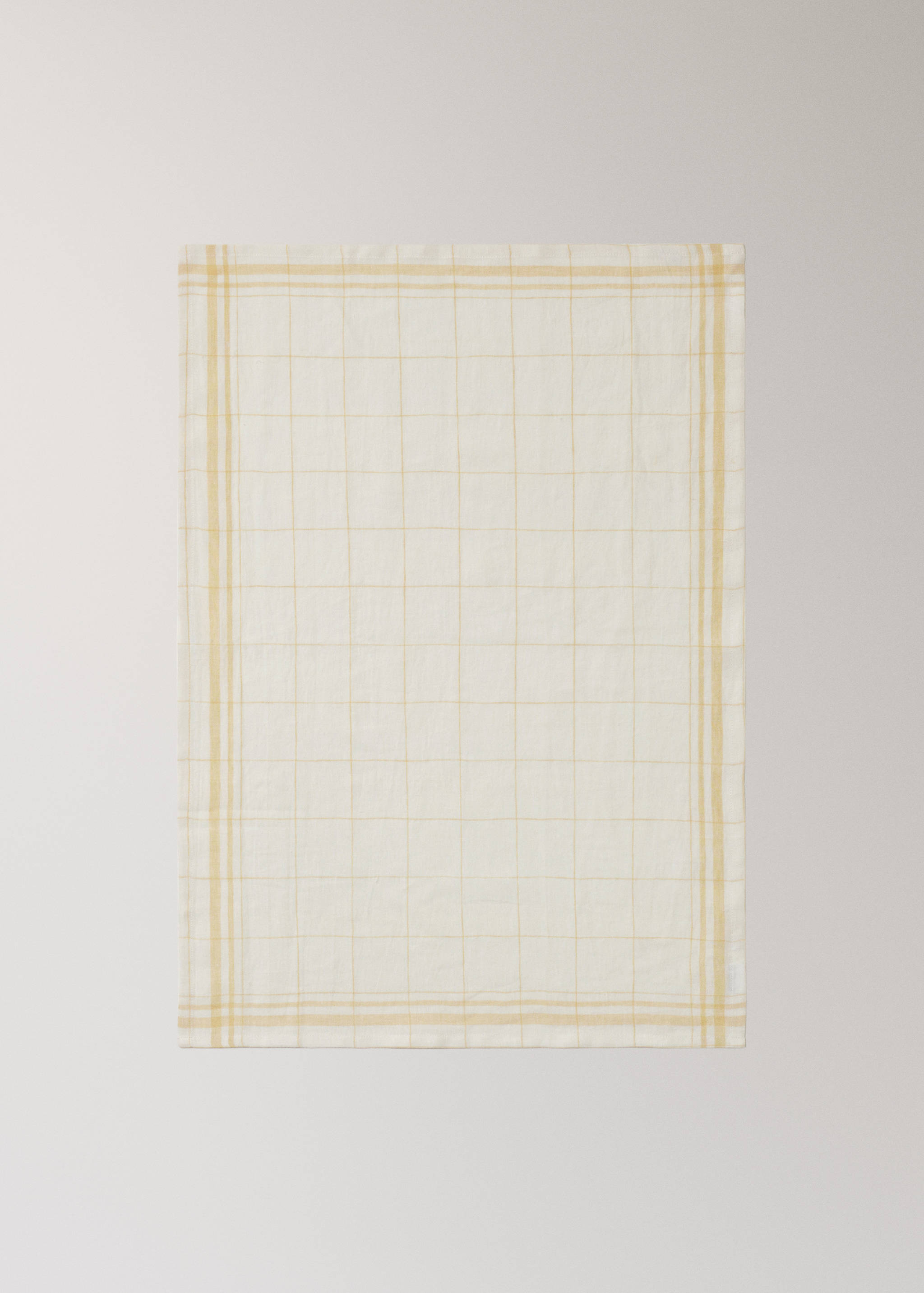 100% linen check-design tea towel - Details of the article 1