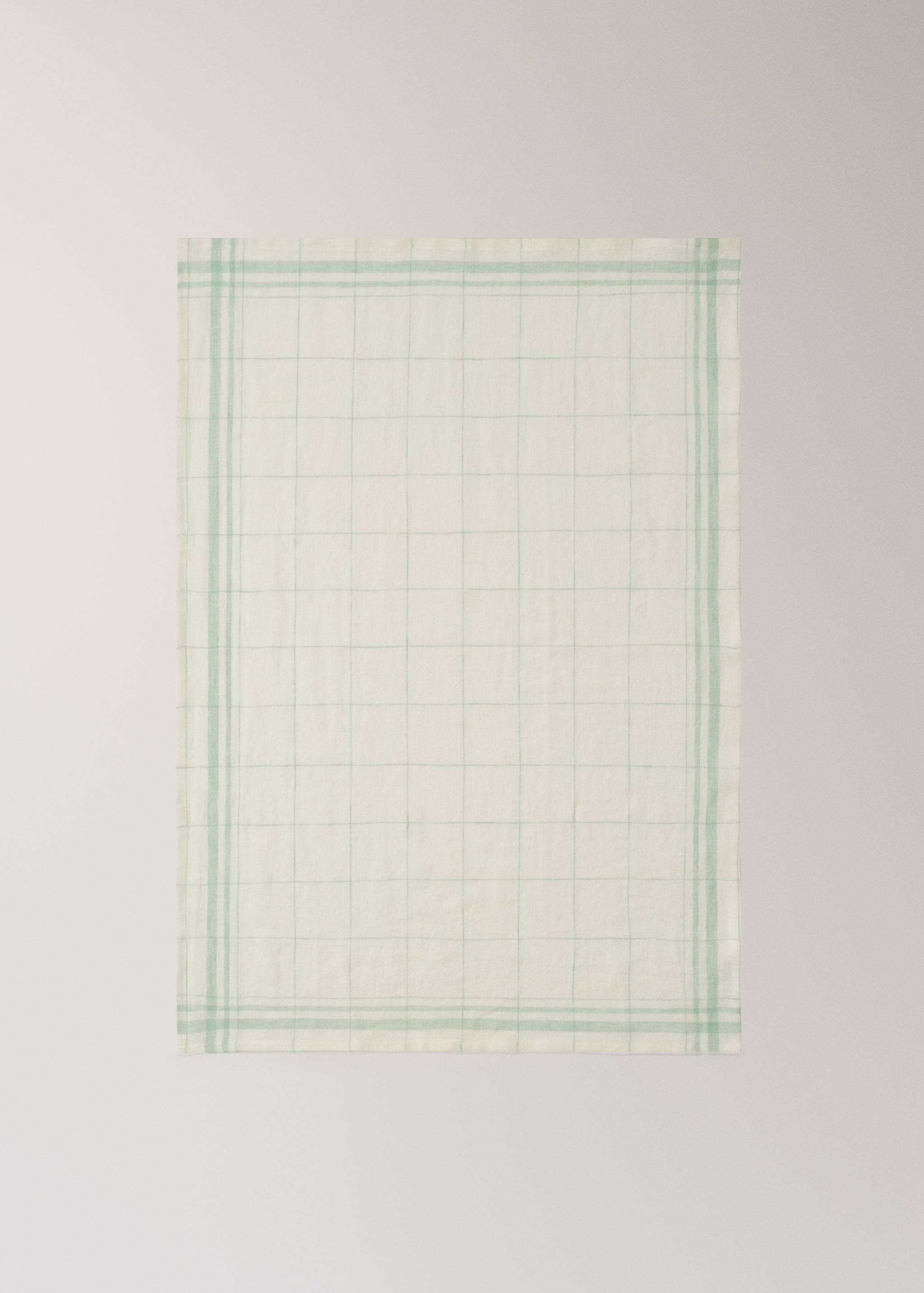100% linen check-design tea towel - Details of the article 3
