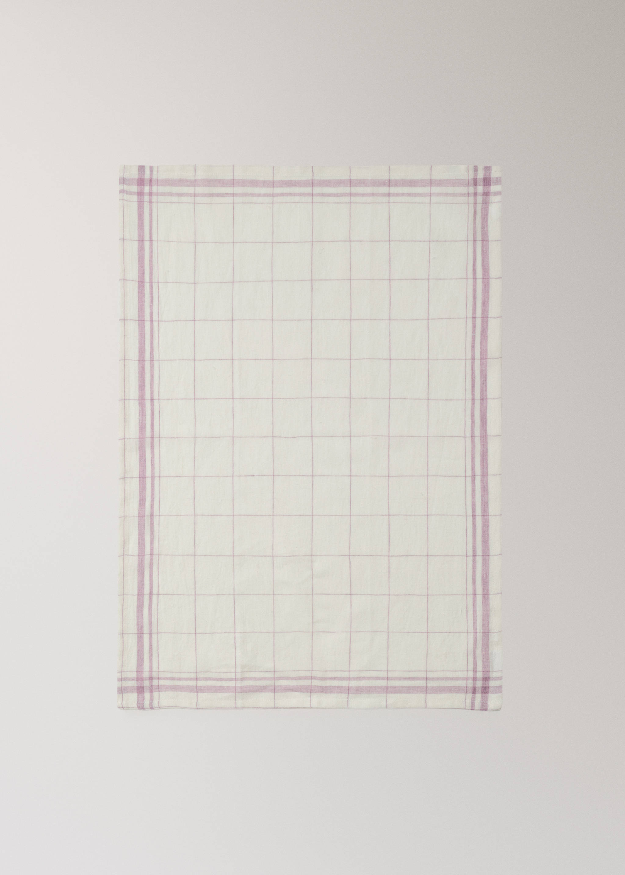 100% linen check-design tea towel - Details of the article 3