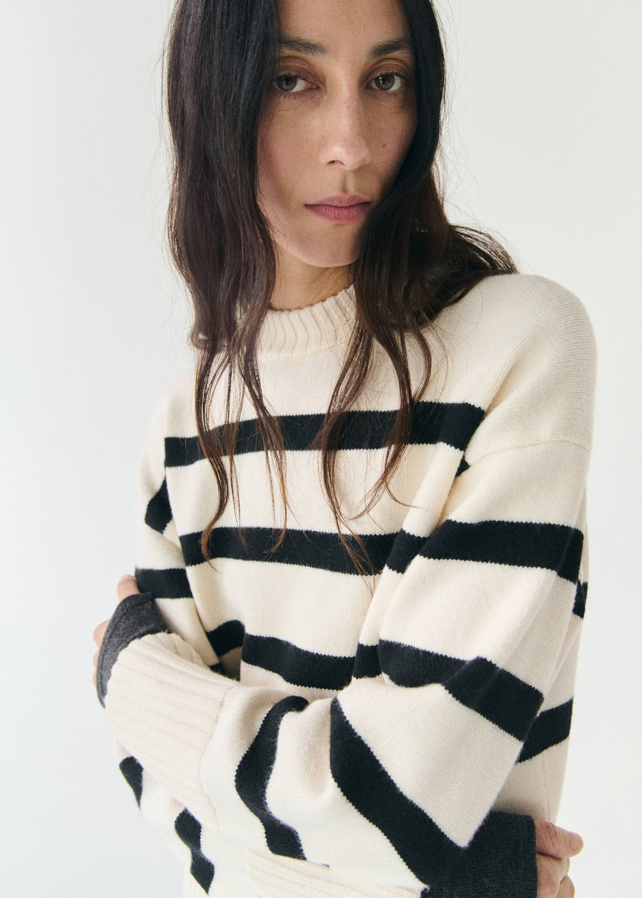 Knit striped sweater - Details of the article 1