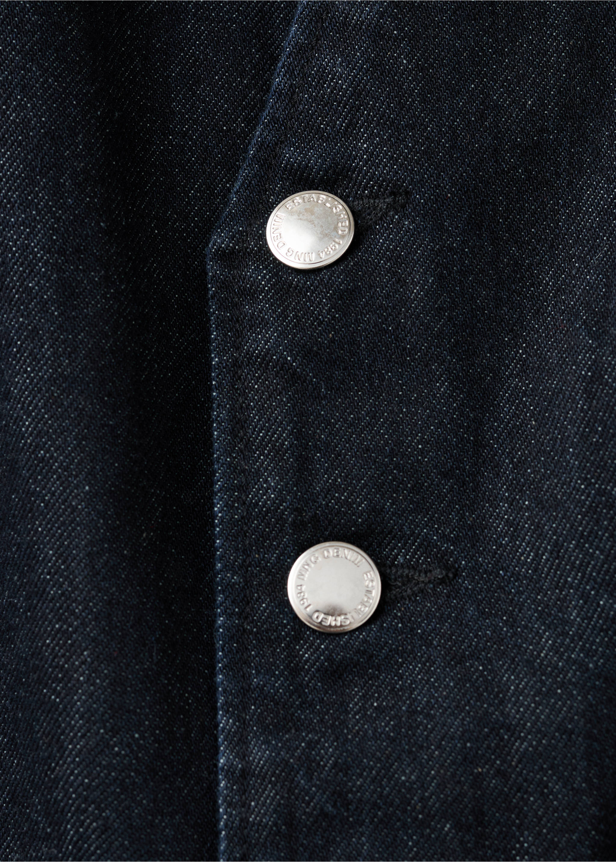 Buttons denim jumpsuit - Details of the article 8, Open Blue. Ref: 27083296-00.