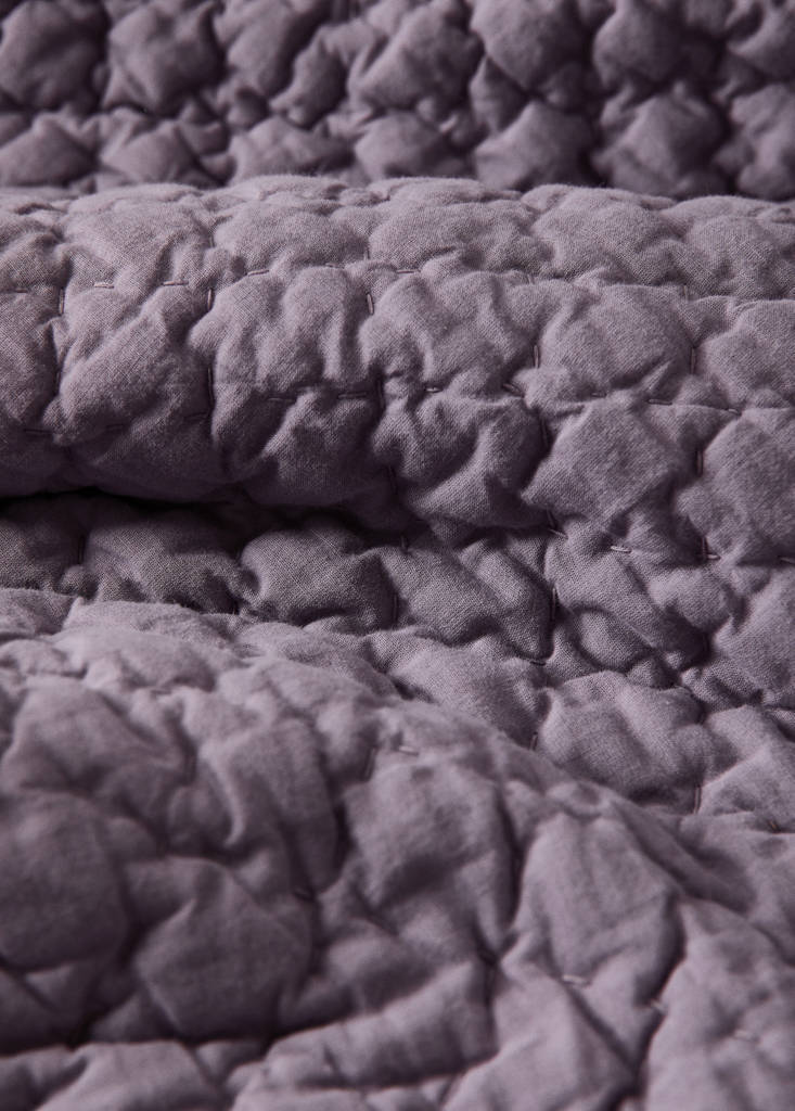 Handgefertigter Baumwoll-Edredón Bett 130/150 cm — Lila