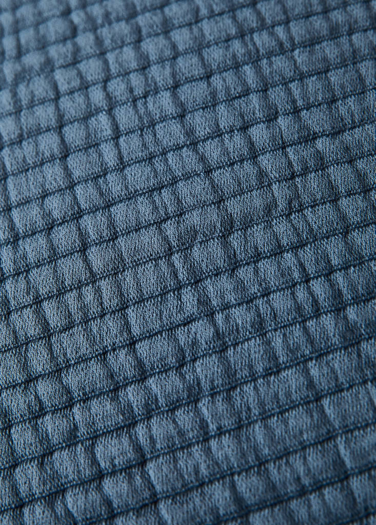 Gauze cushion cover with flange 50x50 cm — Blue