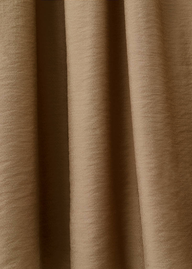 Gathered midi skirt — Brown