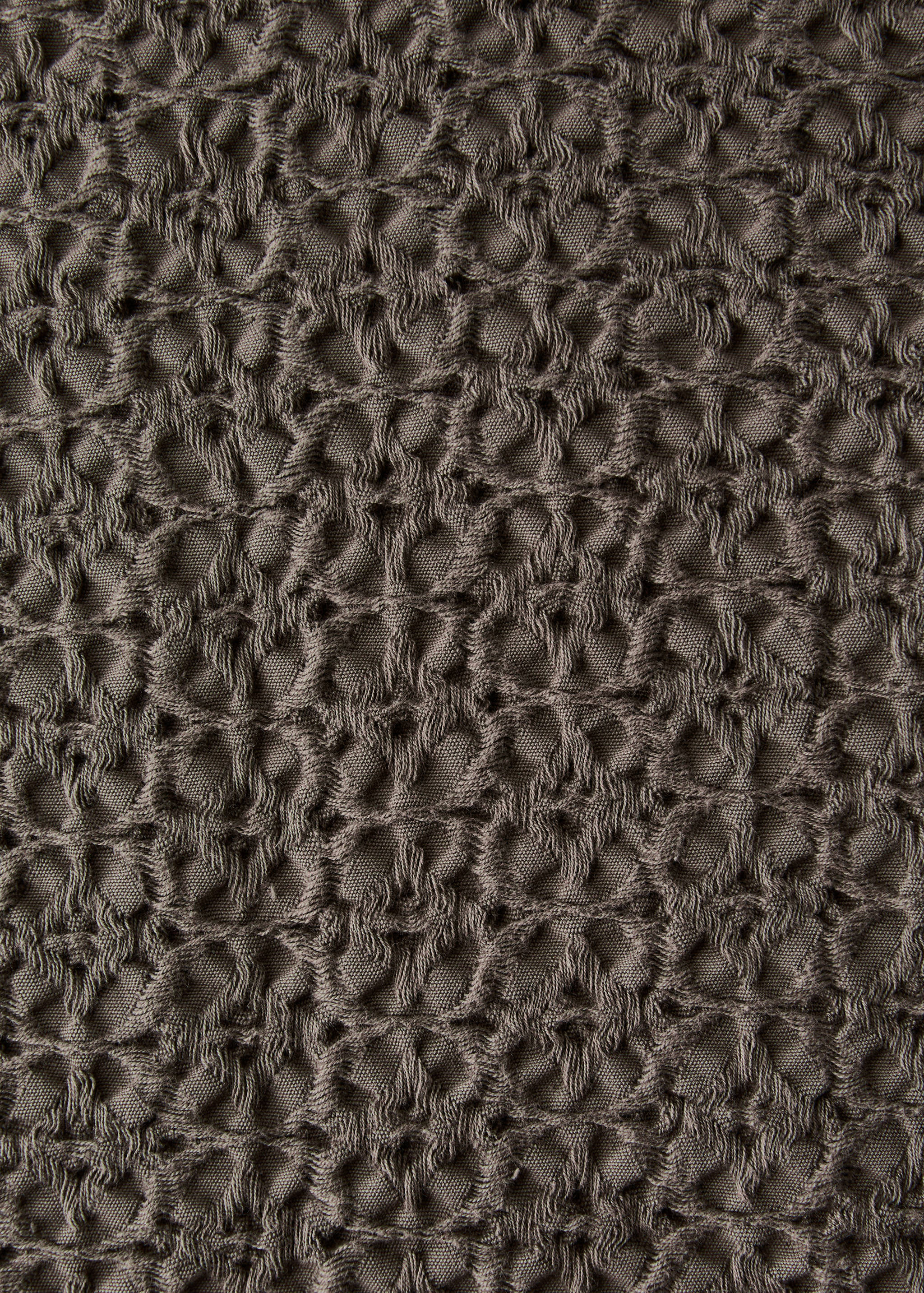 Waffle garment-dyed cotton cushion cover 50x50 cm - Details of the article 3