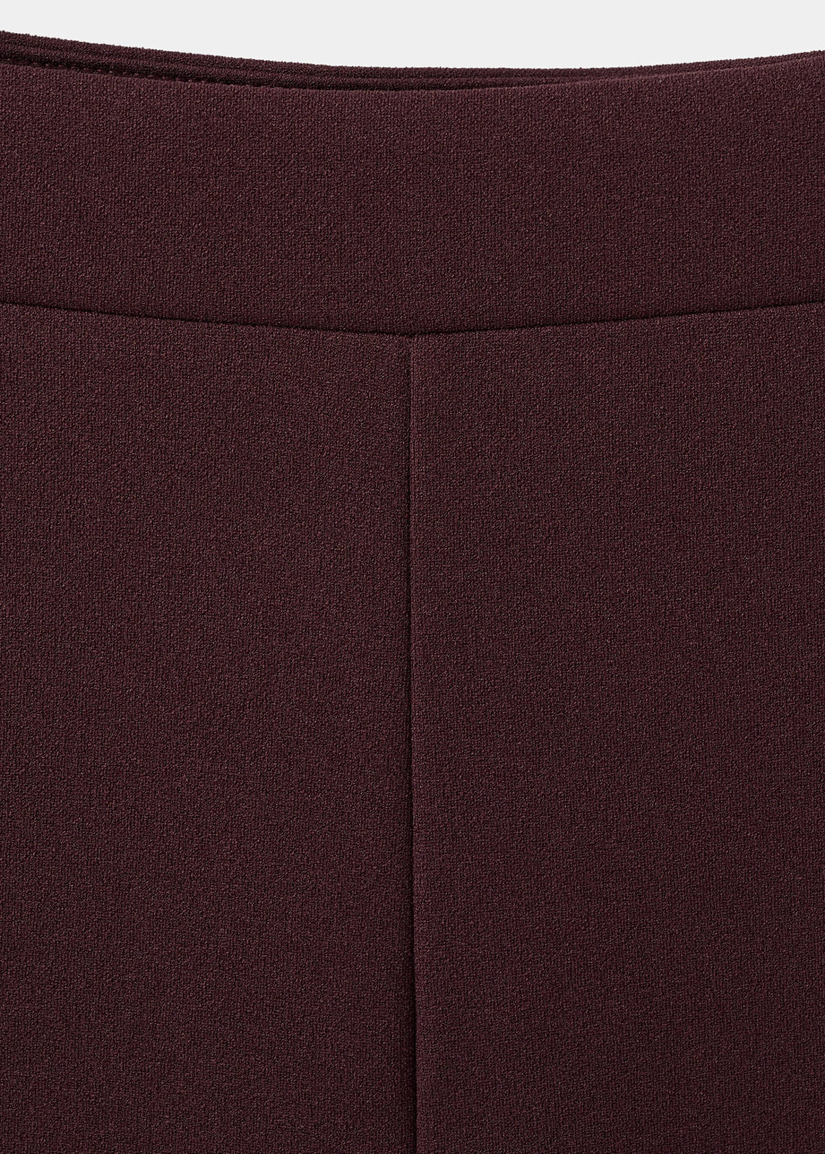 Straight low-rise suit trousers — Burgundy