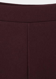 Straight low-rise suit trousers — Burgundy 9