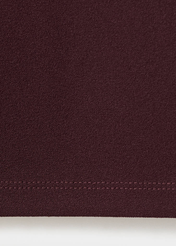 Straight low-rise suit trousers — Burgundy
