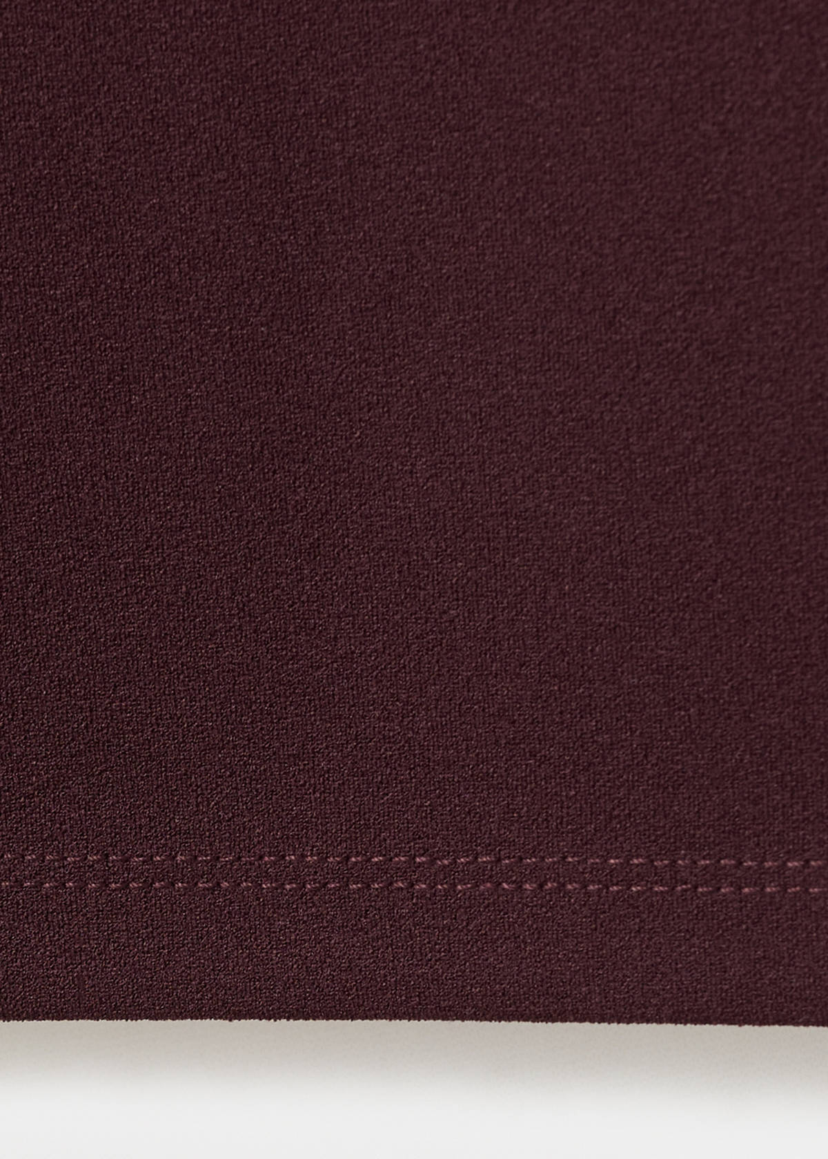 Straight low-rise suit trousers — Burgundy