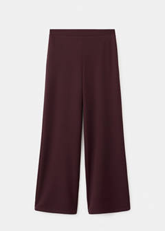 Straight low-rise suit trousers — Burgundy 8
