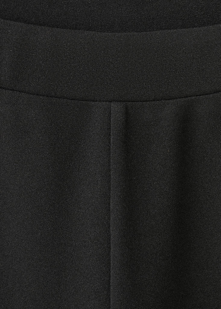 Straight low-rise suit trousers — Black