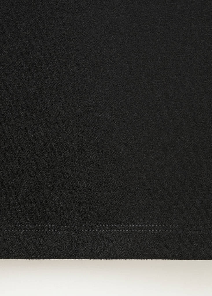 Straight low-rise suit trousers — Black