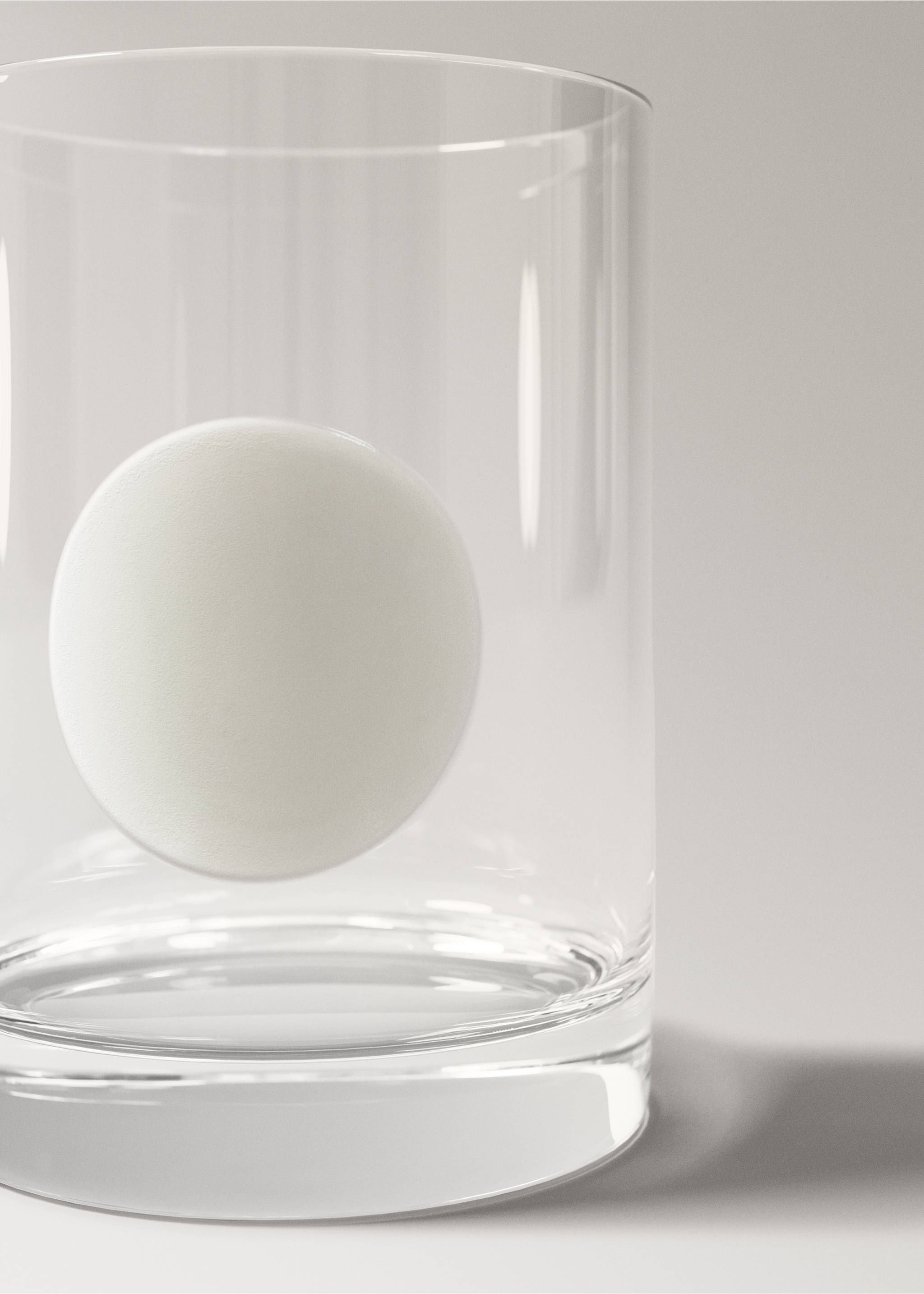 Borosilicate glass opal dot vase - Details of the article 1, White. Ref: 27083310-00.