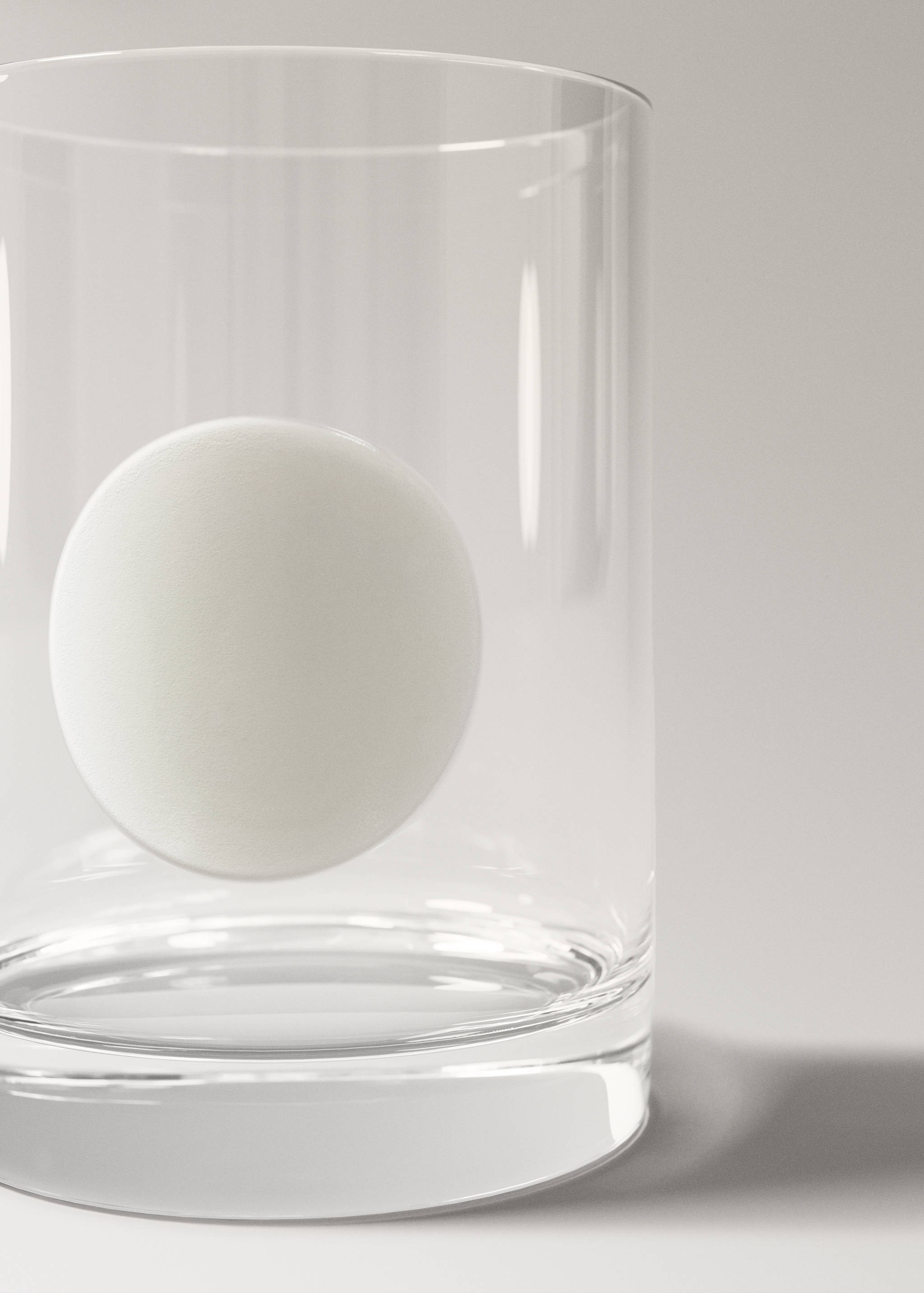 Borosilicate glass opal dot vase - Details of the article 1