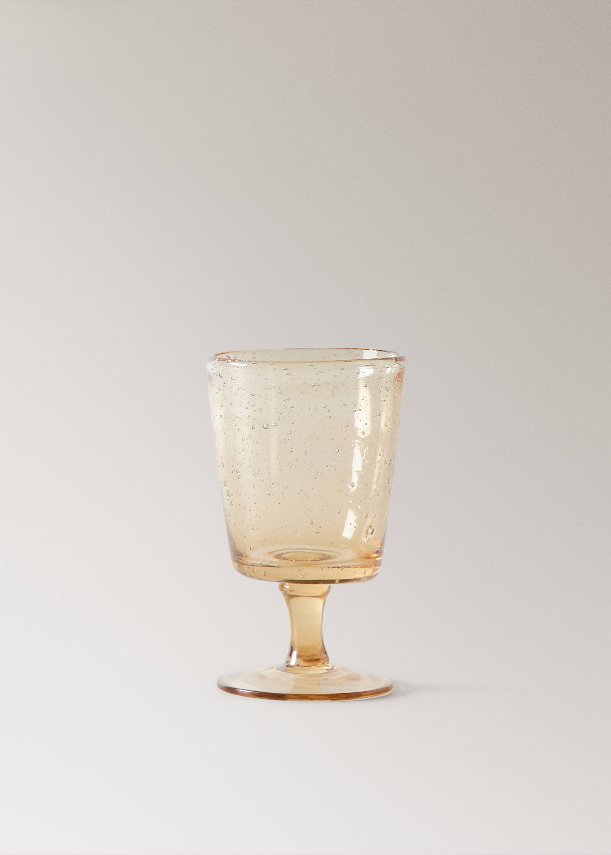 Bubble glass goblet, colour - Article without model, Orange. Ref: 27083312-00.