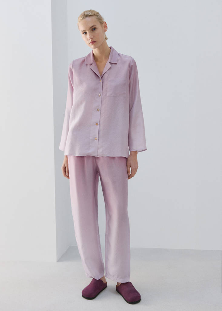 Ombre silk shirt — Lilac