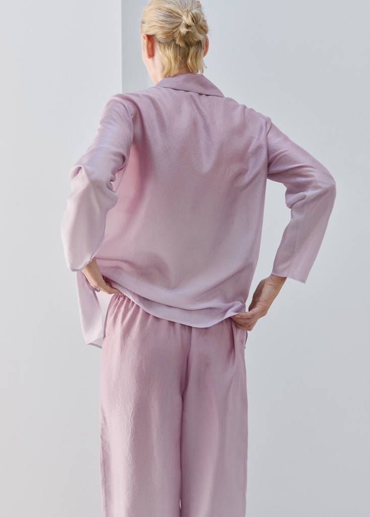Ombre silk shirt — Lilac