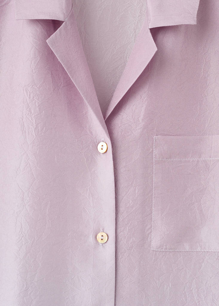 Ombre silk shirt — Lilac