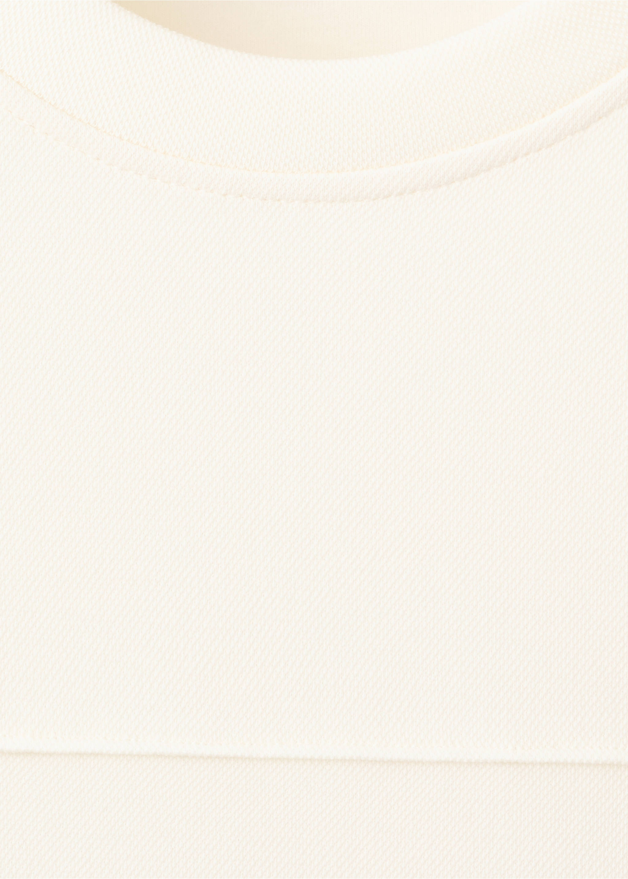 Sweat-shirt manches froncées - Détail de l'article 8, Écru. Ref: 27083315-00.
