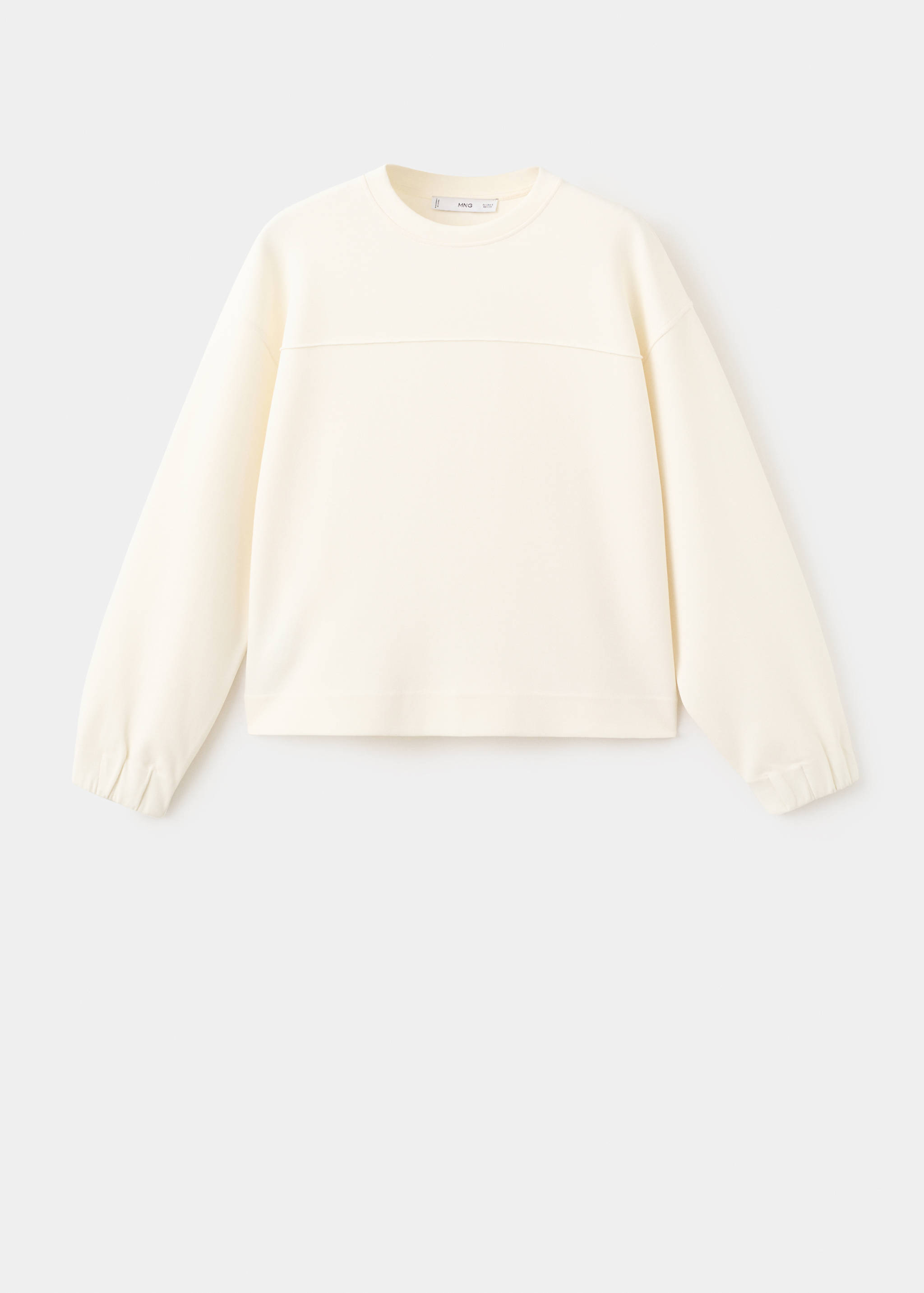 Ruched sleeve sweatshirt - Article without model