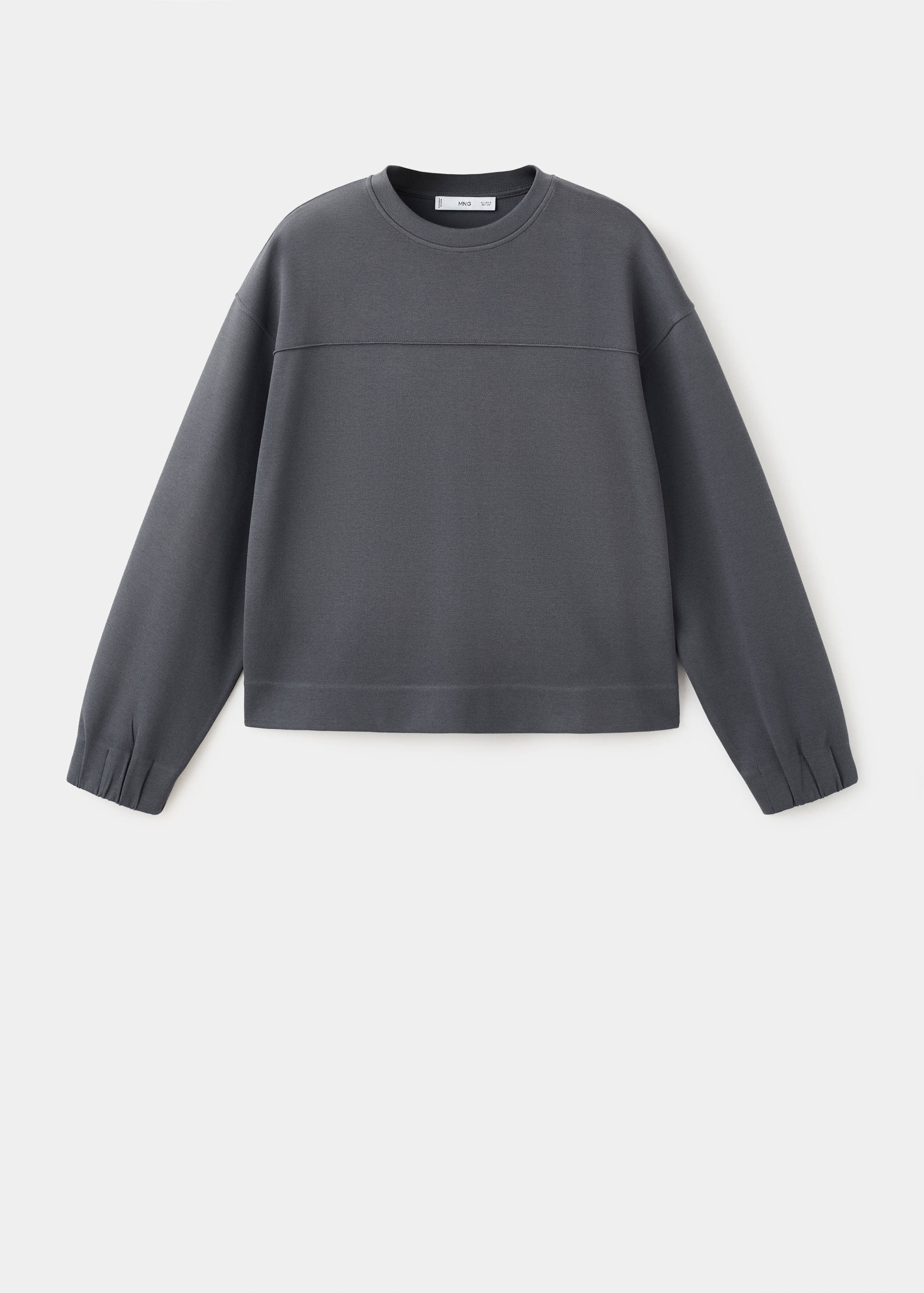 Ruched sleeve sweatshirt - Article without model