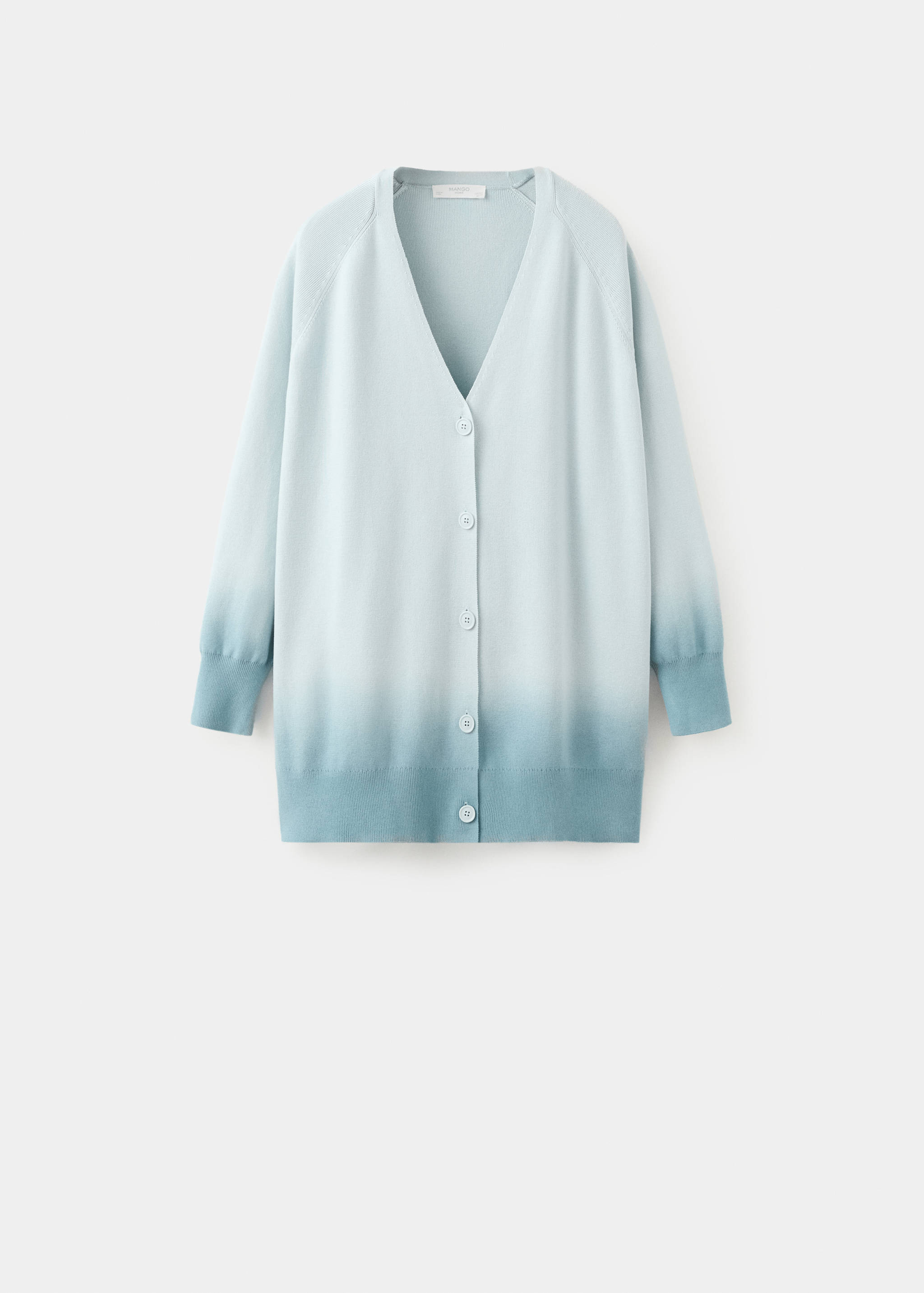 100% cotton gradient cardigan - Article without model