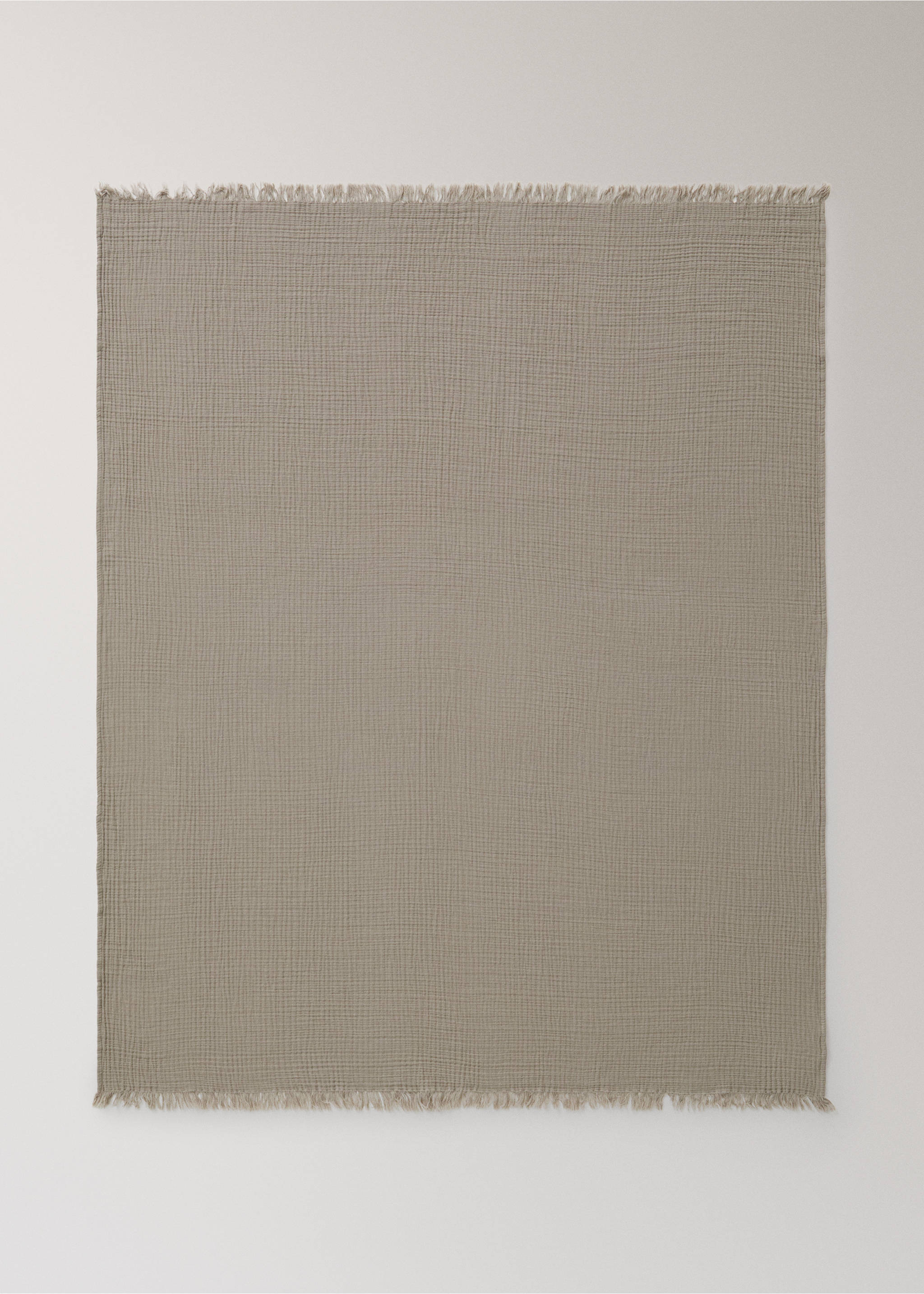Cotton gauze blanket - Details of the article 3, Light/Pastel Brown. Ref: 27083322-00.