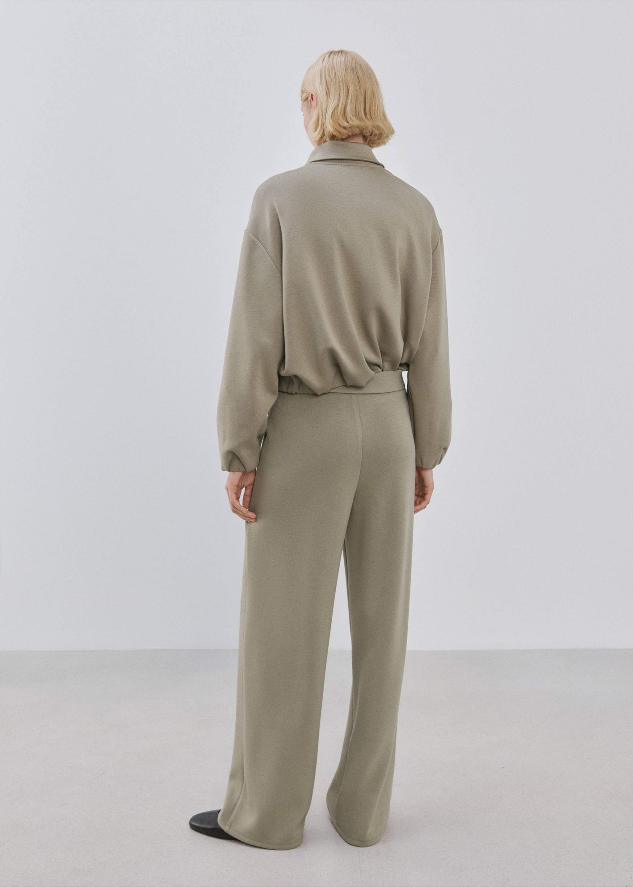 Sweat effet ballon - Verso de l’article, Kaki. Ref: 27083325-00.