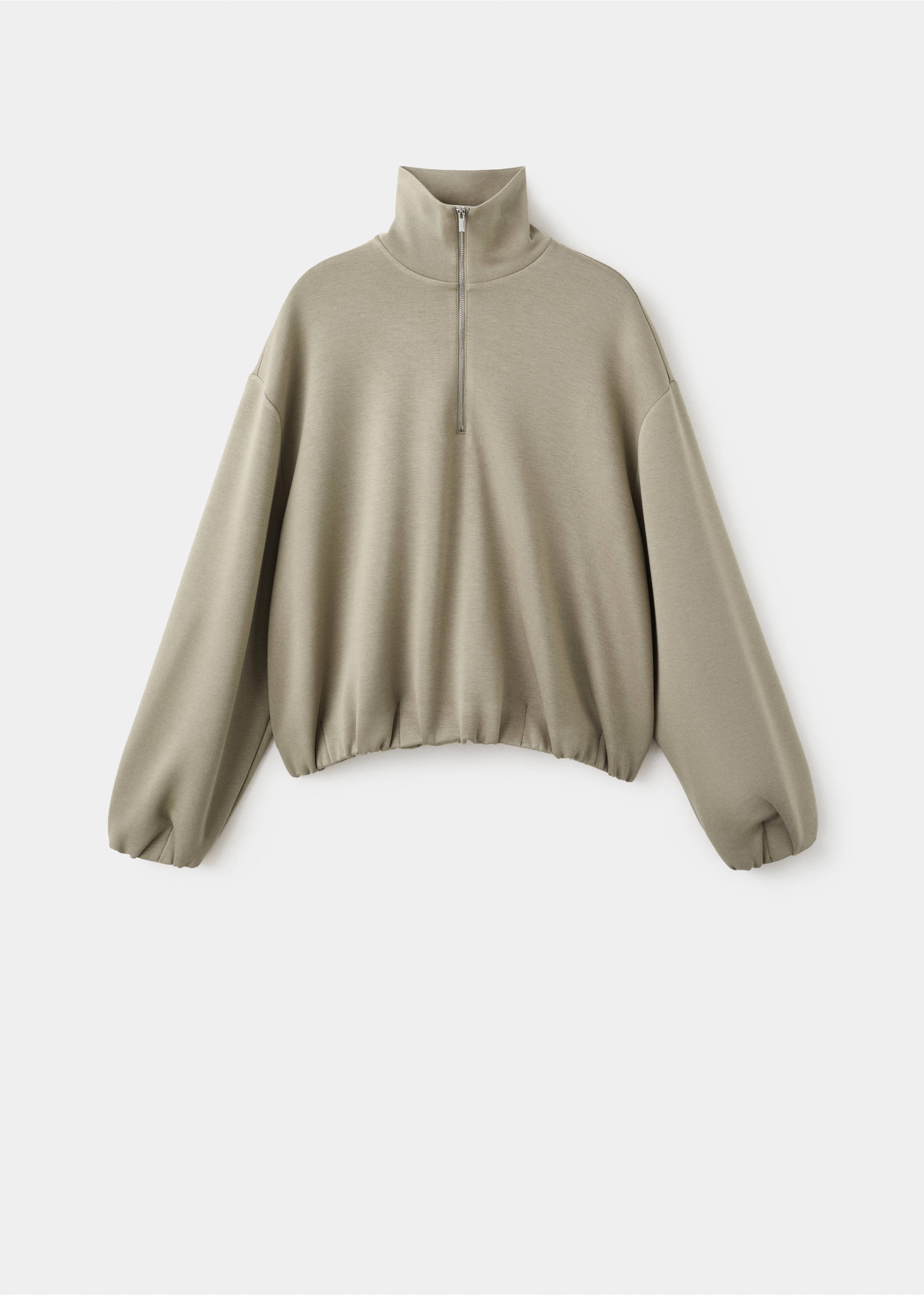 Balloon sleeve sweatshirt - Article without model, Khaki. Ref: 27083325-00.