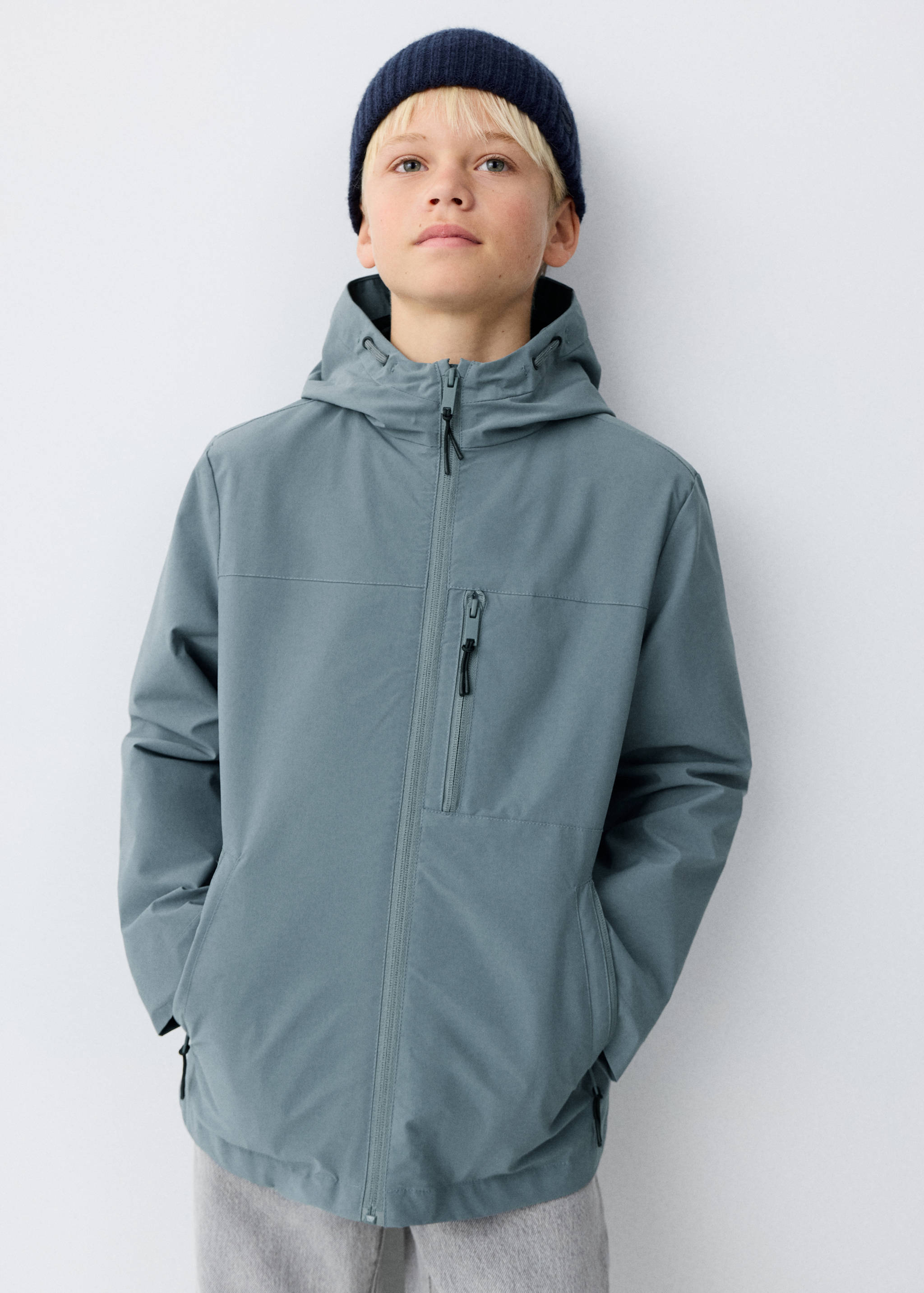 Raincoat hooded jacket - Medium plane