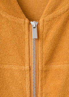 Terry cotton cardigan — Orange 7