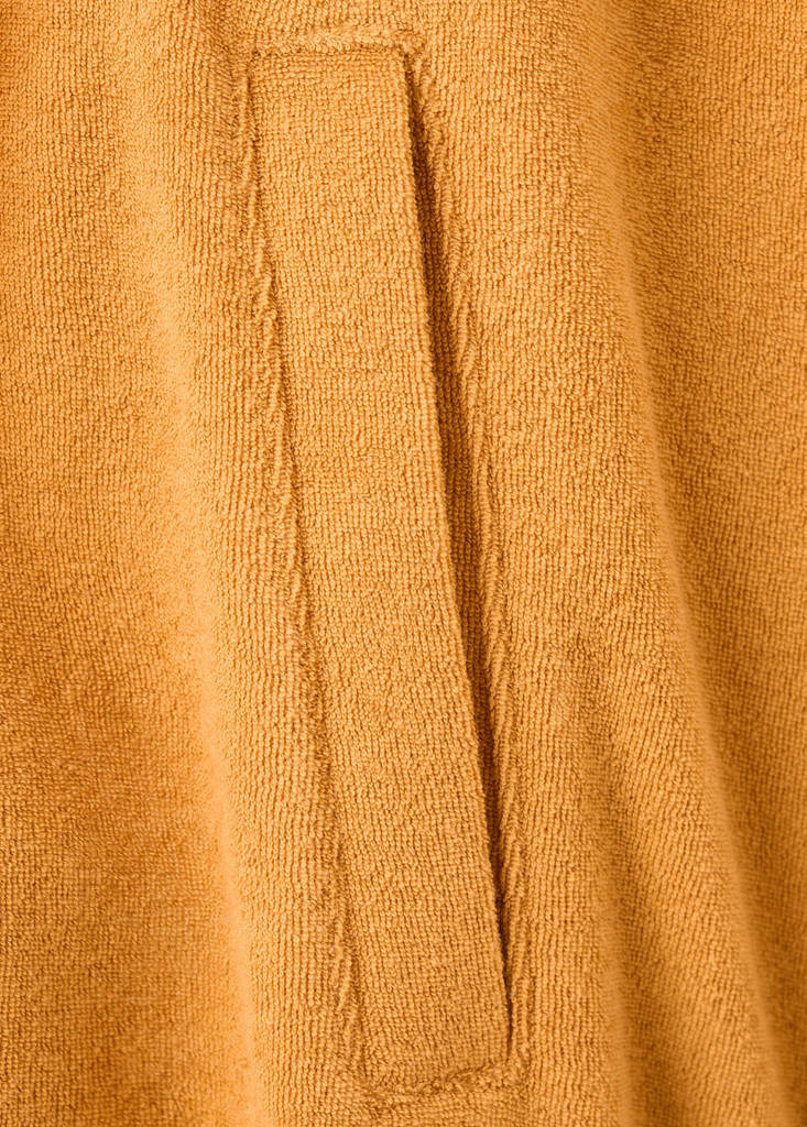Terry cotton cardigan — Orange