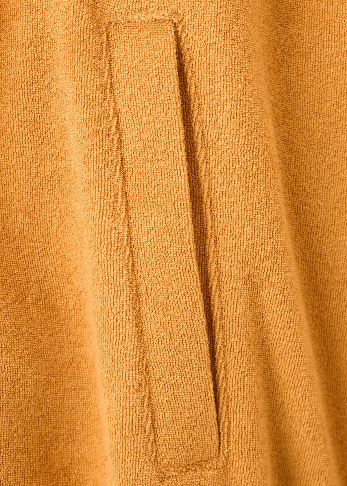 Terry cotton cardigan — Orange