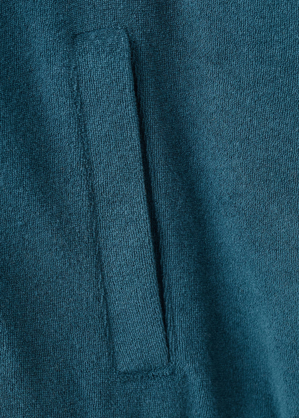 Terry cotton cardigan — Blue