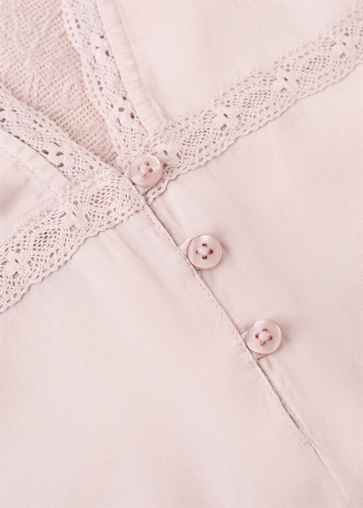 Embroidered finish pyjama top - thumbnail 7