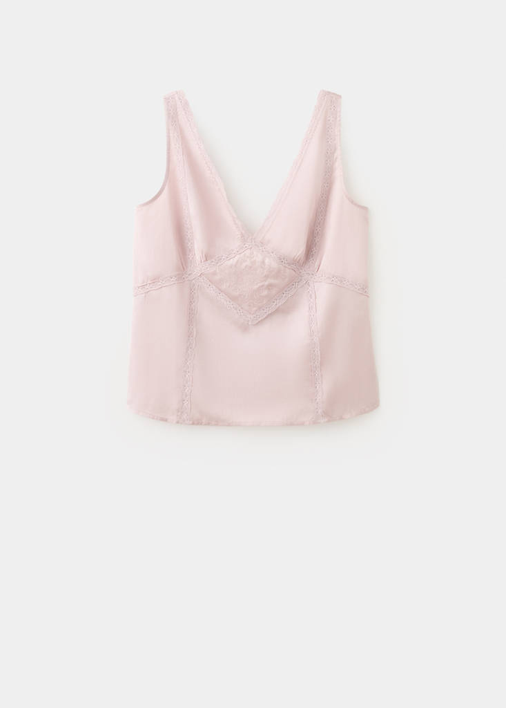 Embroidered finish pyjama top - thumbnail 4