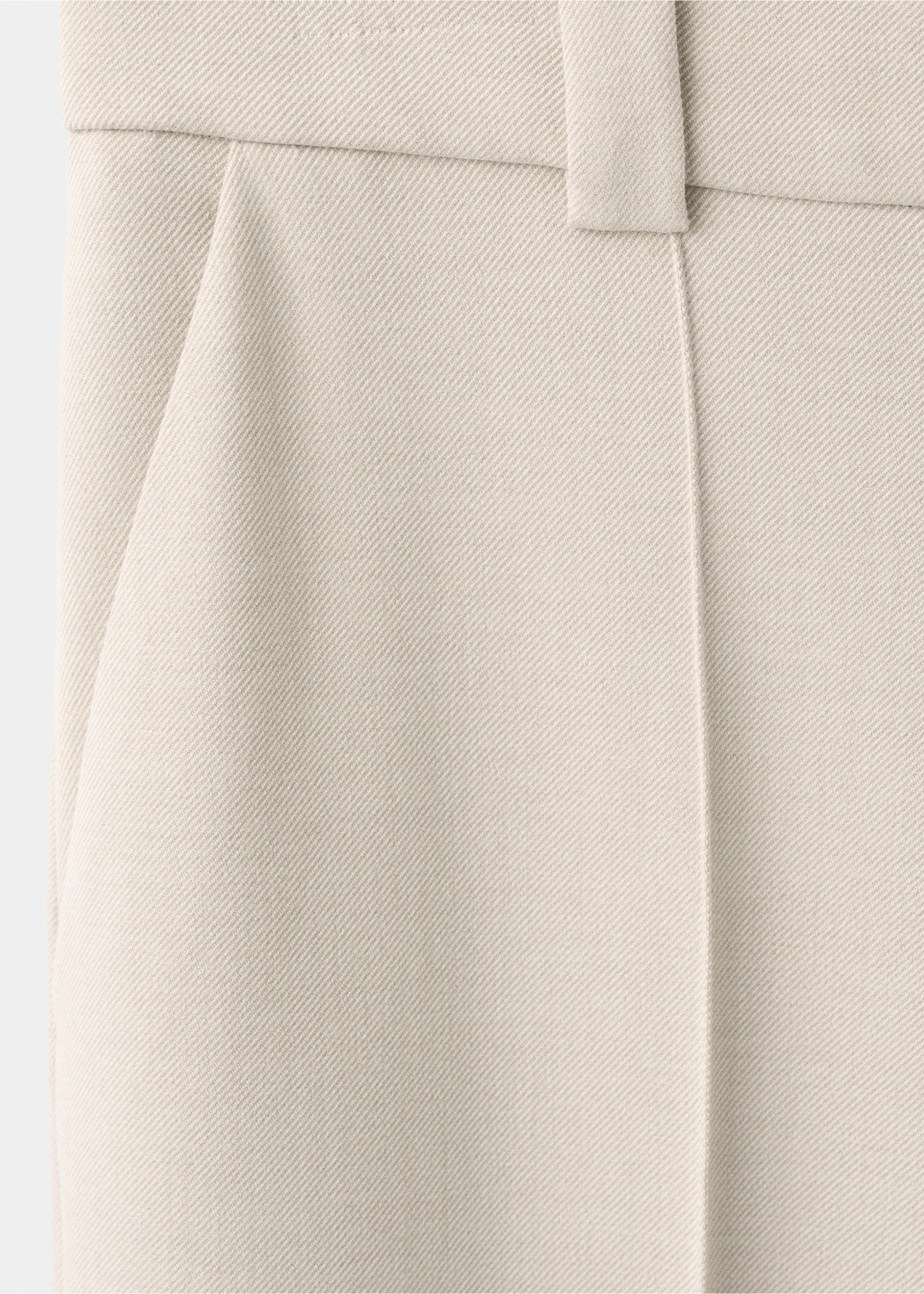 Pantalón recto tiro medio - Detalle del artículo 0, Blanco marfil. Ref: 27083333-00.