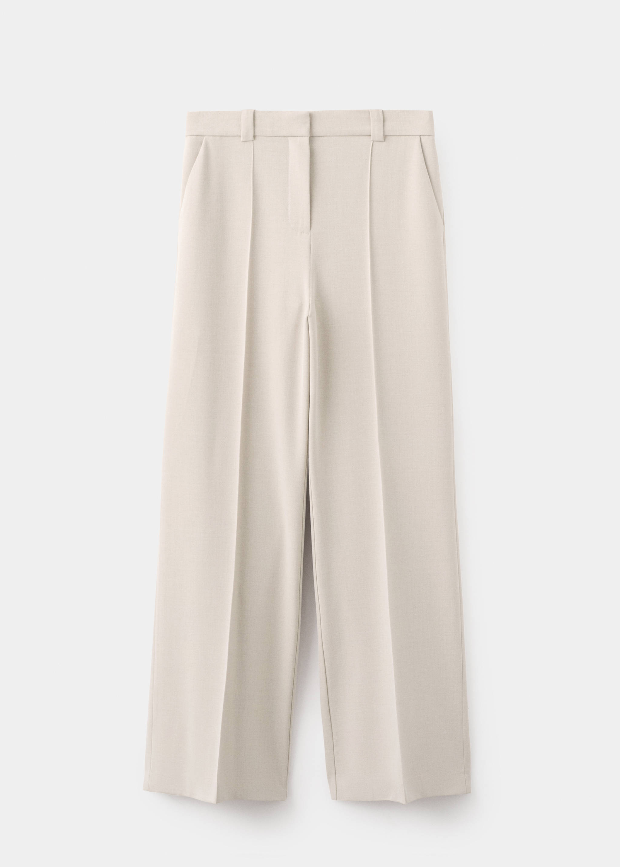 Straight mid-rise trousers - Article without model